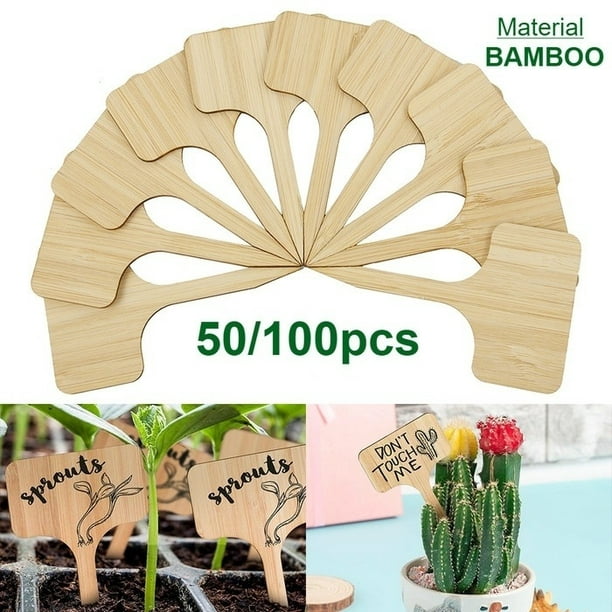 50/100Pcs Plant Tree Tags Labels Hanging Name Garden Flower Nursery Marker Tool 